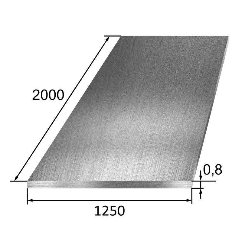 0,8х1250х2000 мм х/к