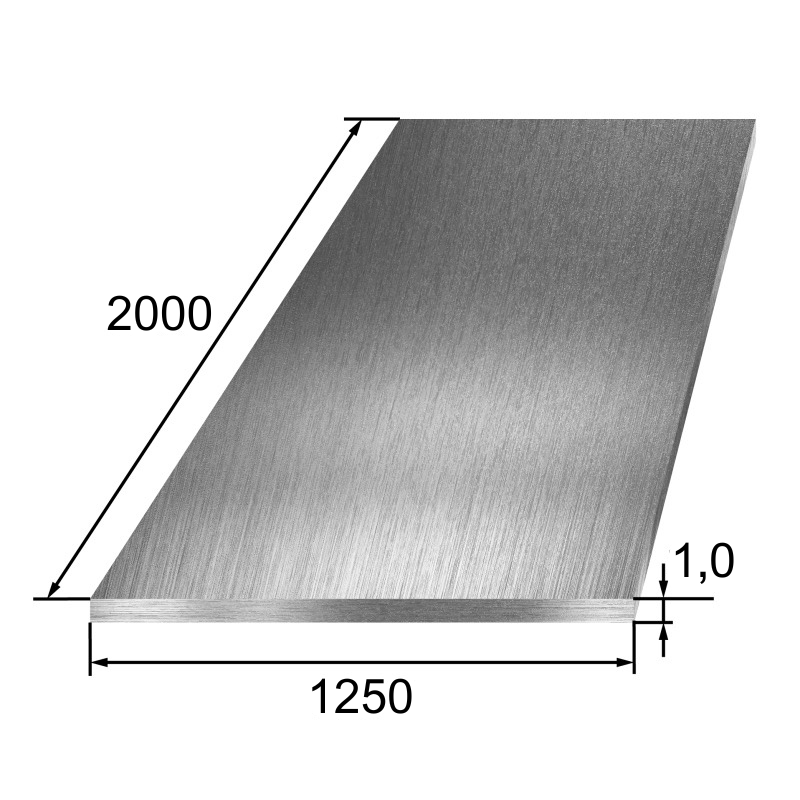 1,0х1250х2000 мм х/к 